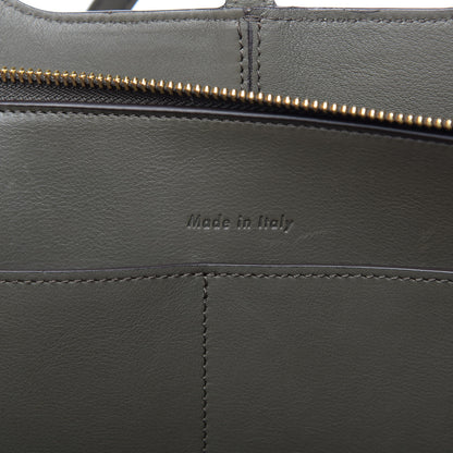 Celine Calfskin Small Tri-Fold Shoulder Bag Anthracite 6 of 10