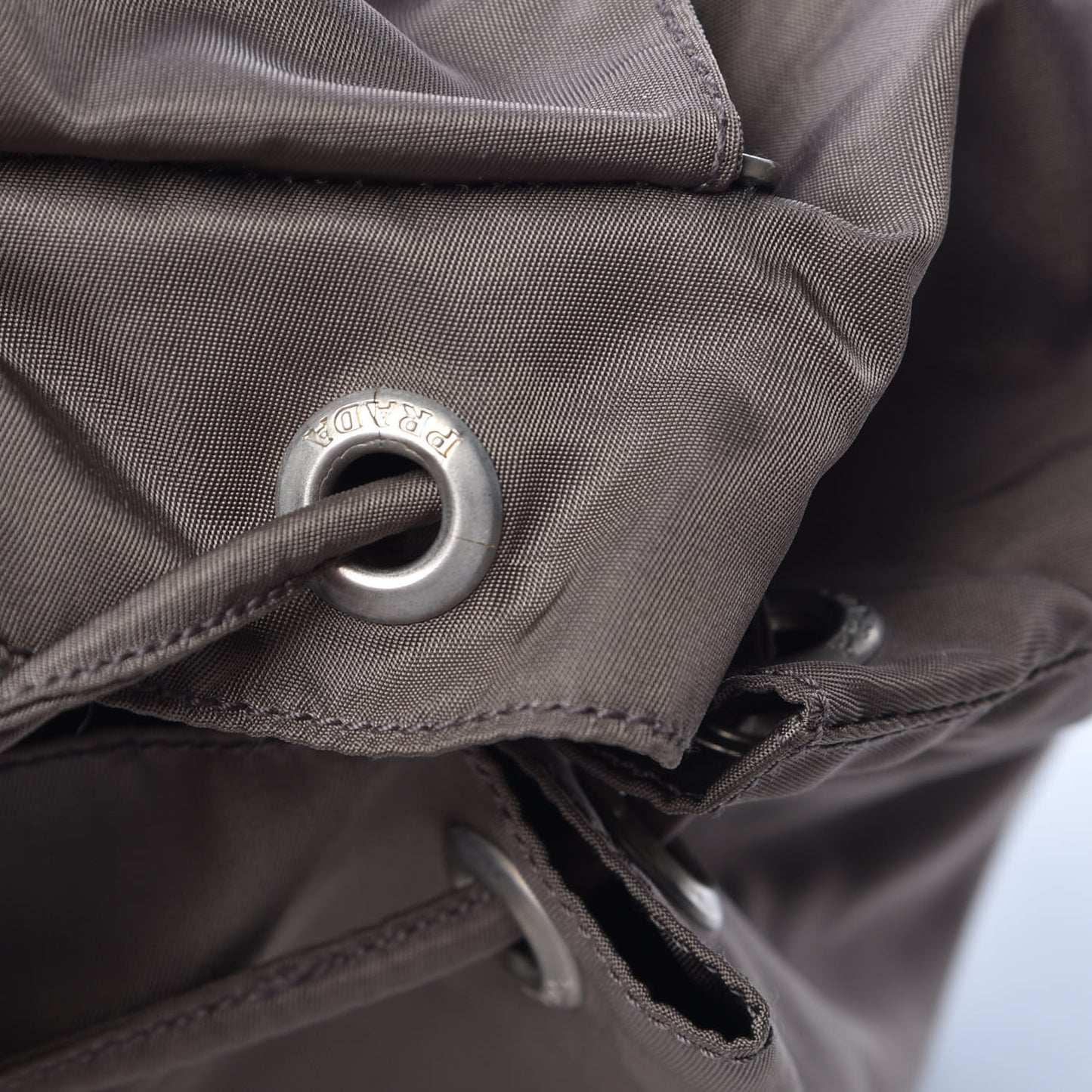 Tessuto Nylon Vela Medium Backpack Fumo