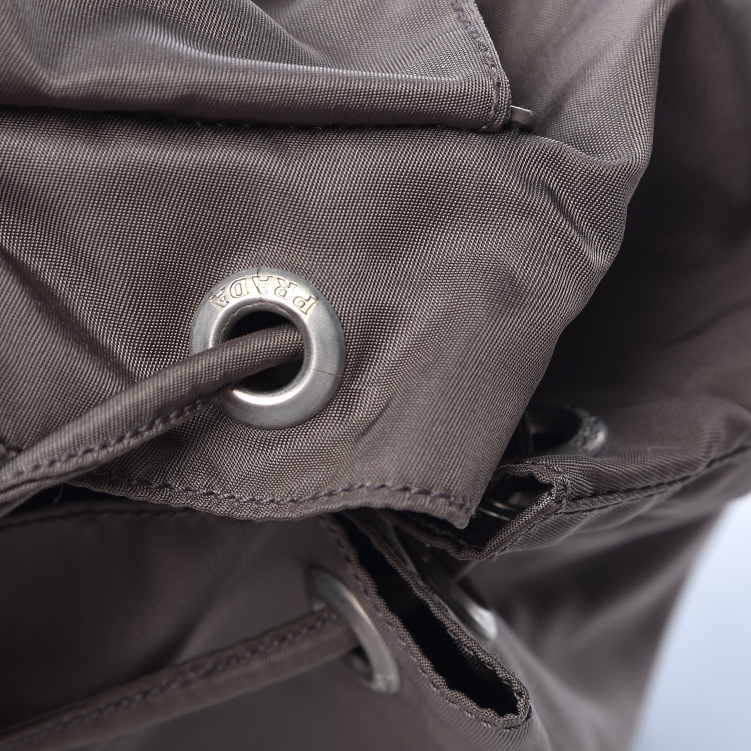 Prada Tessuto Nylon Vela Medium Backpack Fumo 9 of 9