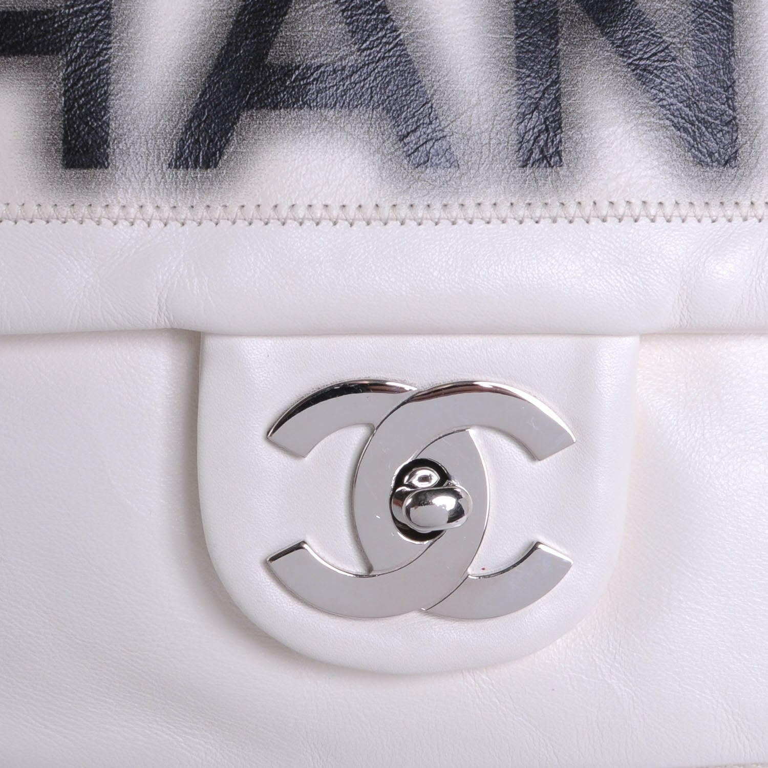 Chanel Calfskin Large Expandable Paris London Flap Bag White 4 of 9