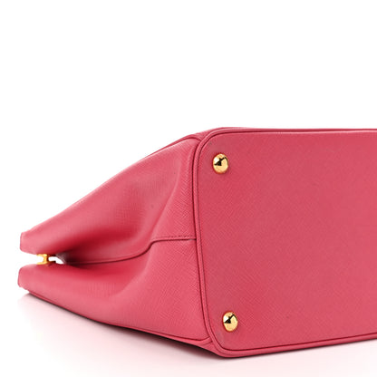 Prada Saffiano Medium Galleria Double Zip Tote Peonia 9 of 11