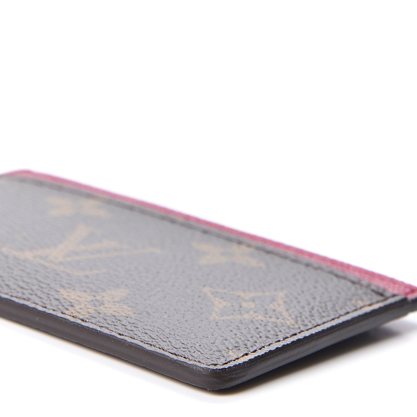 Monogram Card Holder Fuchsia
