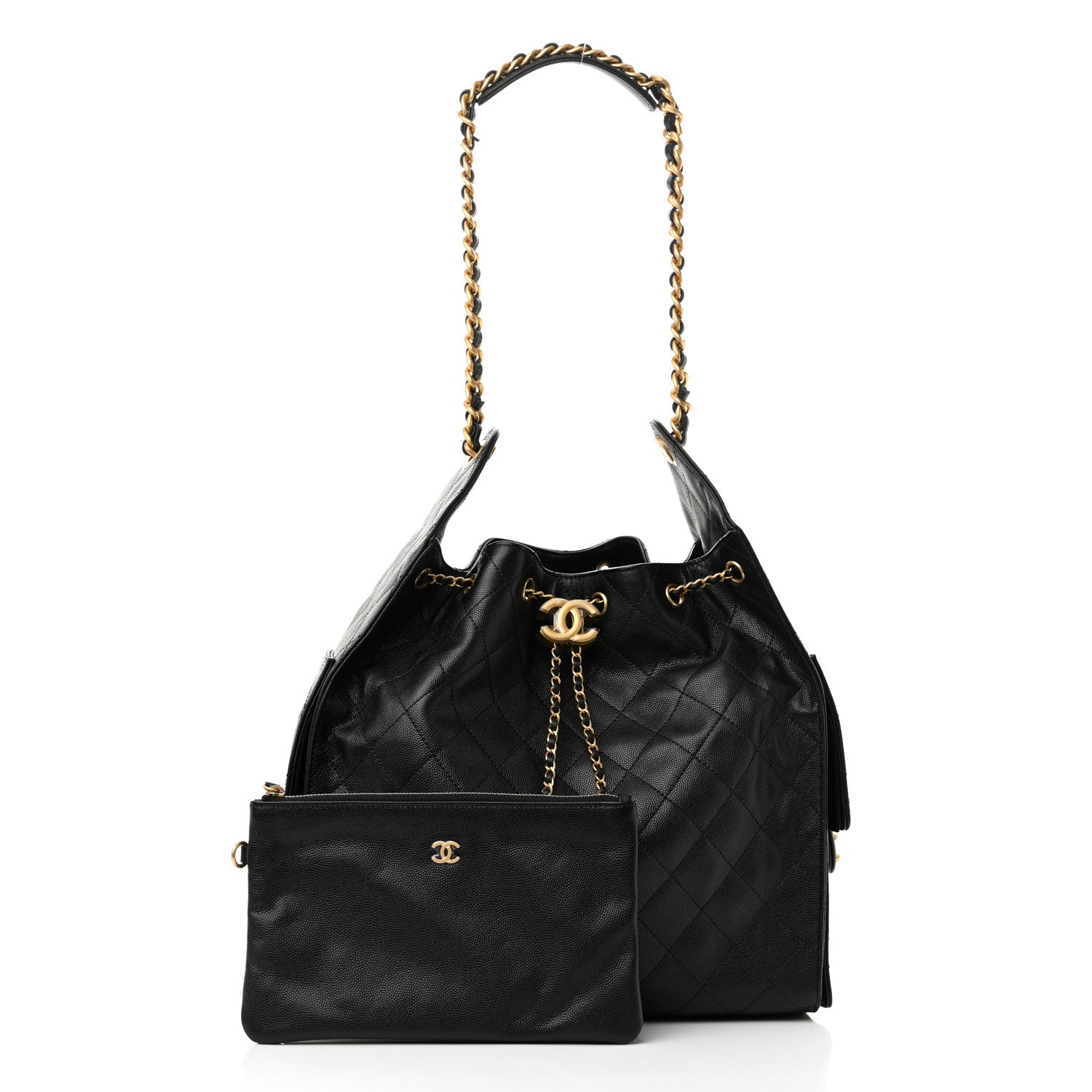 Chanel Caviar Quilted Medium Chanel 25 Handbag Black 3 of 12
