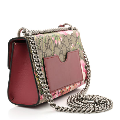 Gucci GG Supreme Monogram Blooms Small Padlock Shoulder Bag Beige Multicolor Dry Rose 3 of 13