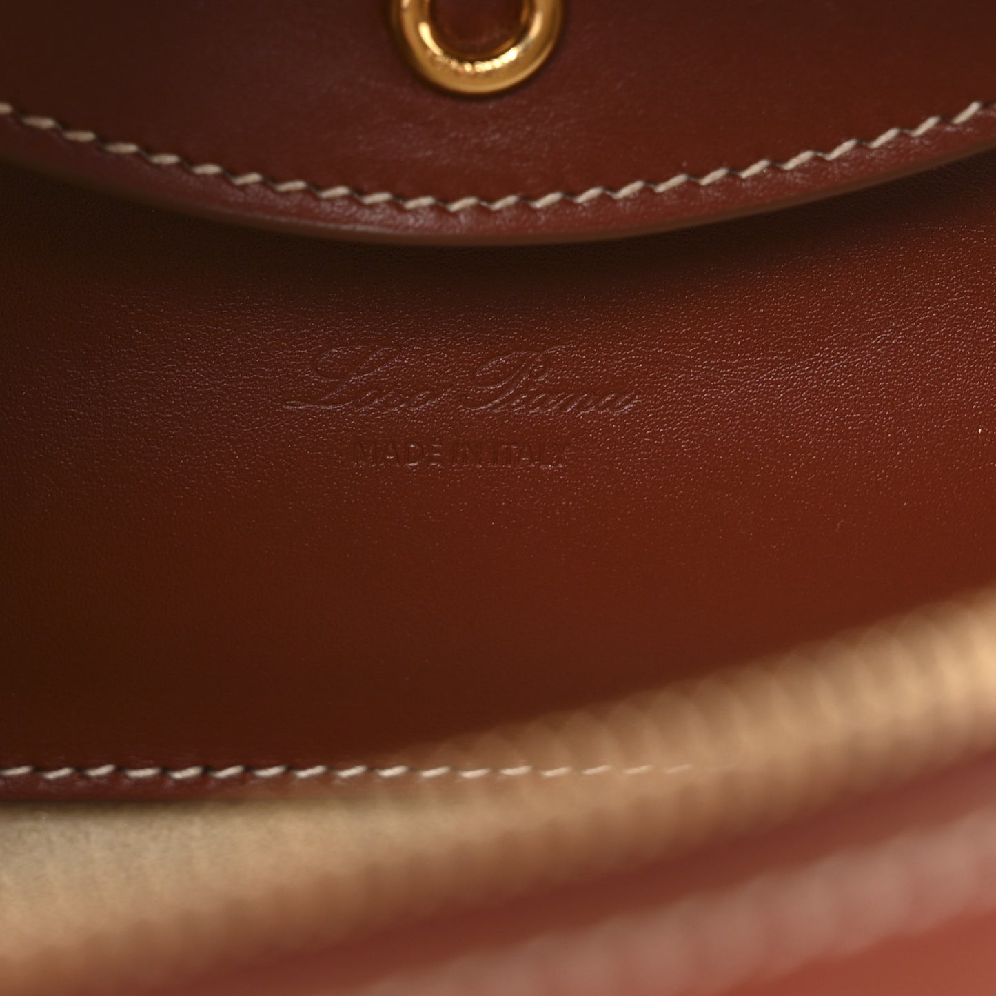 Saddle Calfskin Extra Bag L27 Deep Kummel