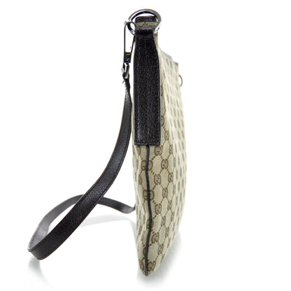Gucci Monogram Flat Messenger Bag Ebony 6 of 10