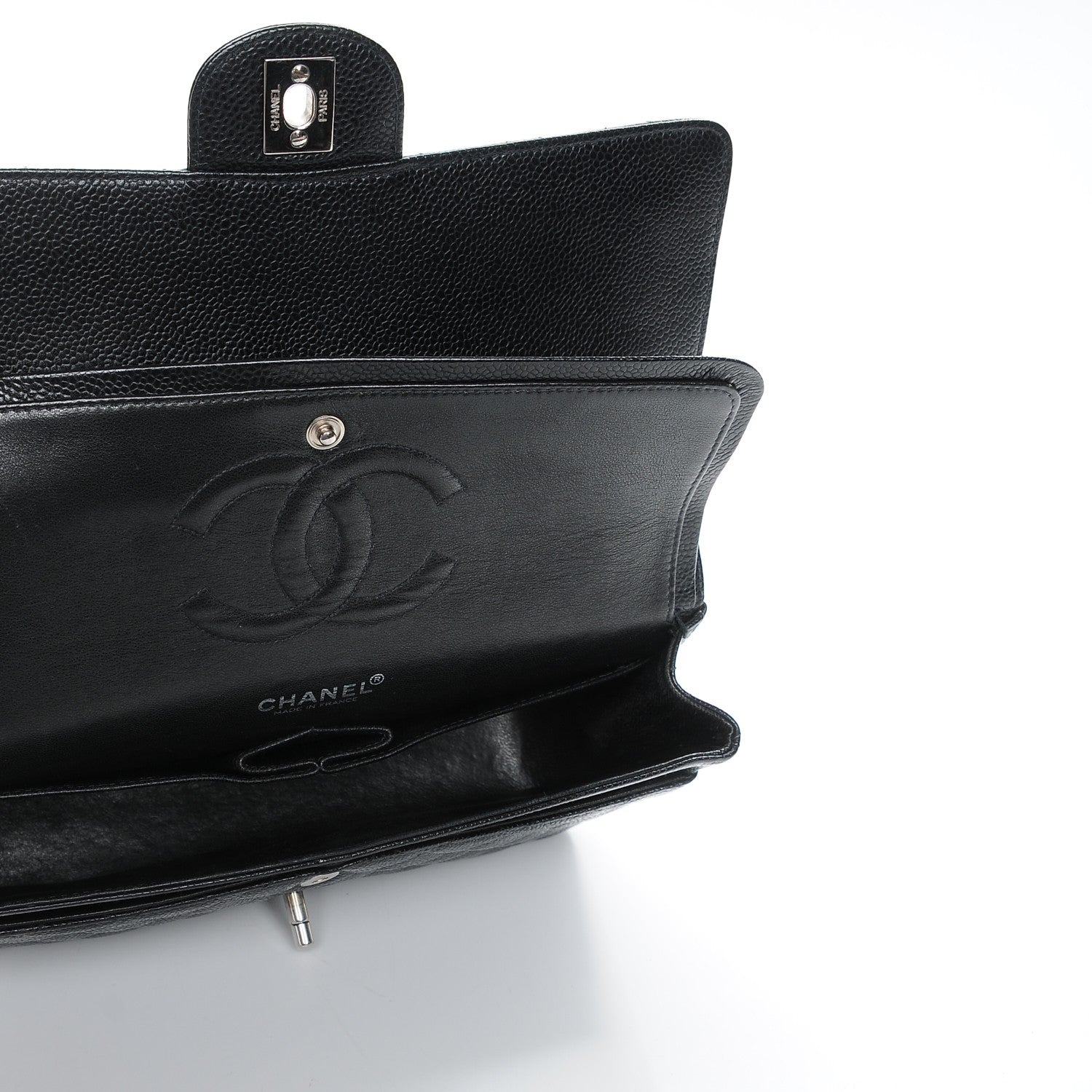 Chanel Caviar Quilted Medium Double Flap Black 5 of 9