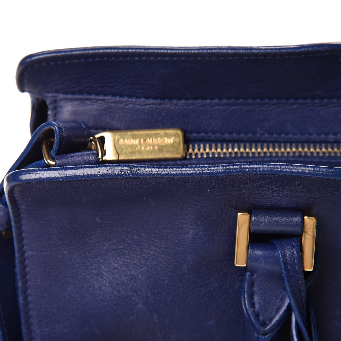 Calfskin Small Classic Y Cabas Royal Blue