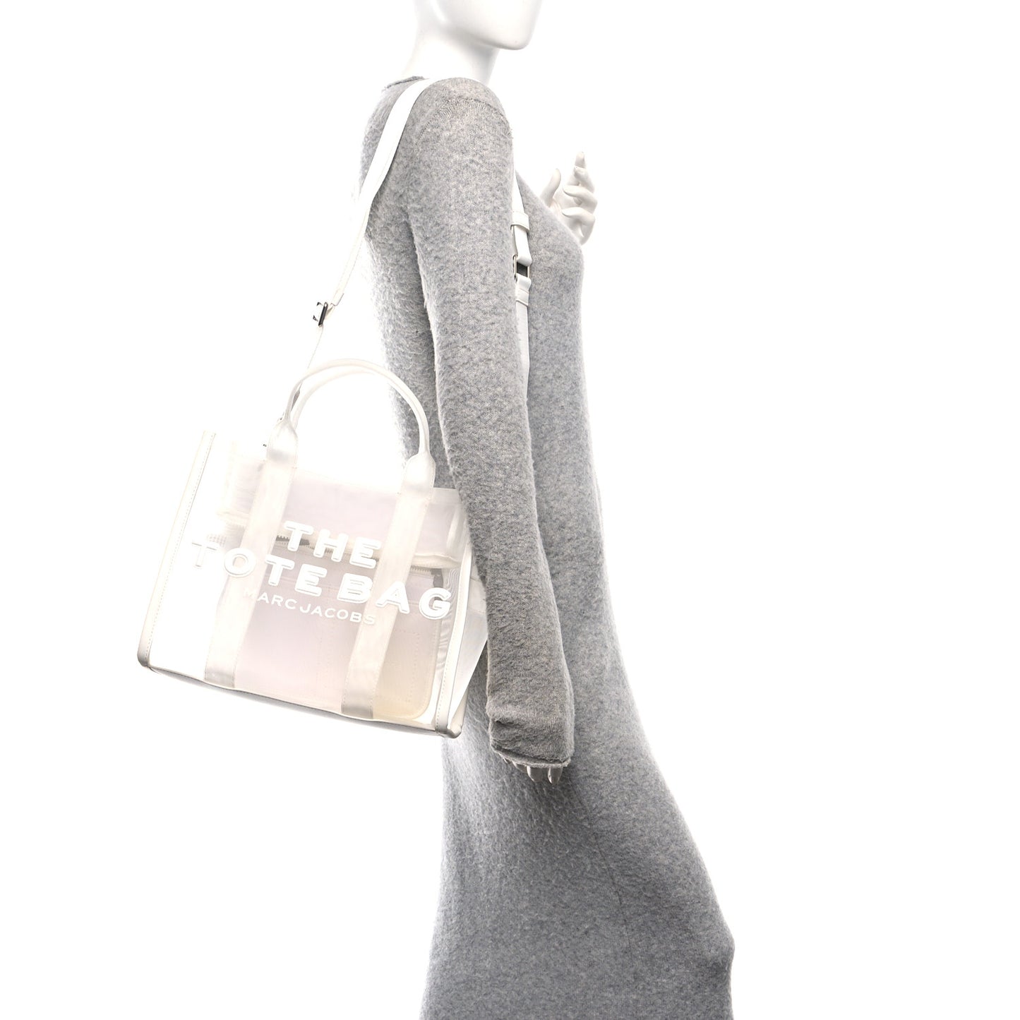 Nylon Medium The Mesh Tote Bag White