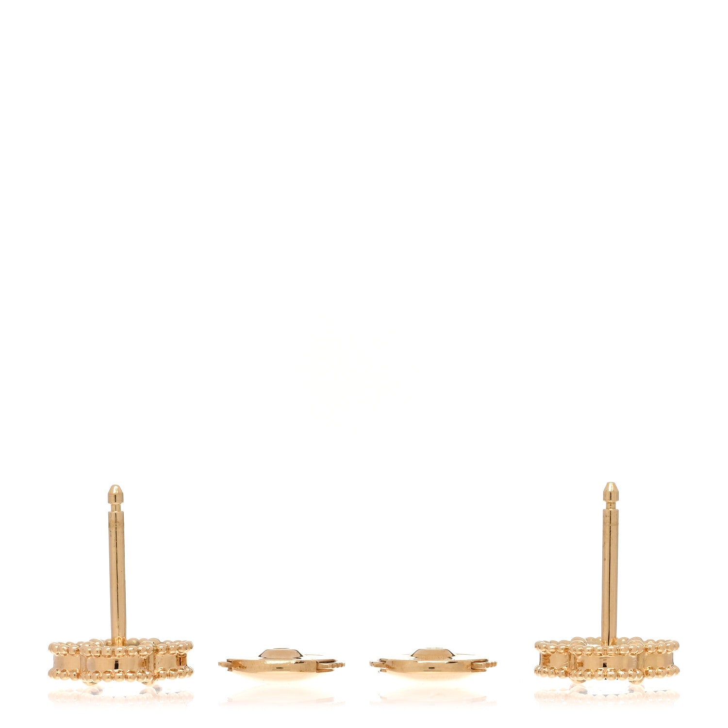 Van Cleef & Arpels VAN CLEEF & ARPELS 18K Yellow Gold Black Onyx Sweet Alhambra Earrings 3 of 5