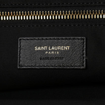 Saint Laurent Linen Calfskin Rive Gauche Tote Natural 6 of 9
