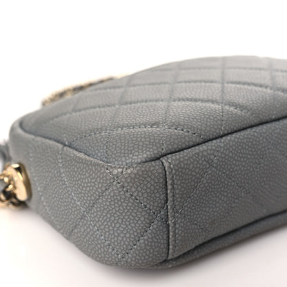 Chanel Caviar Quilted Coco Tassel Small Camera Case Grey 8 of 10