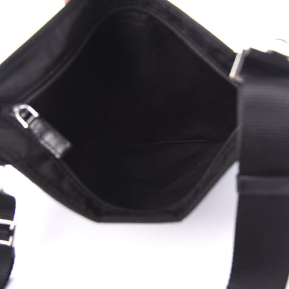 Prada Nylon Flat Messenger Bag Black 5 of 10