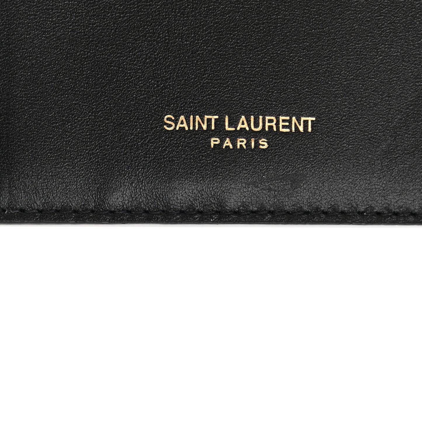 Calfskin Python Embossed Monogram Uptown Chain Wallet Black