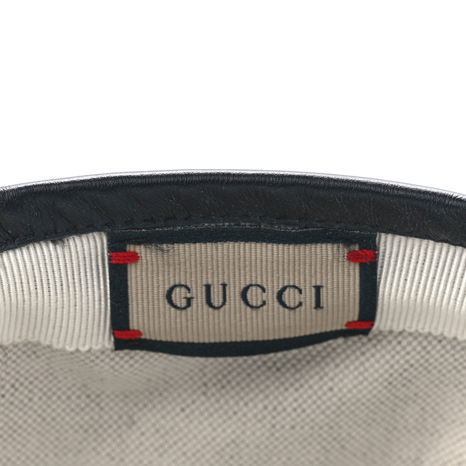 Gucci Denim Calfskin GG Monogram Oscar Baseball Hat L Black Ivory 8 of 9