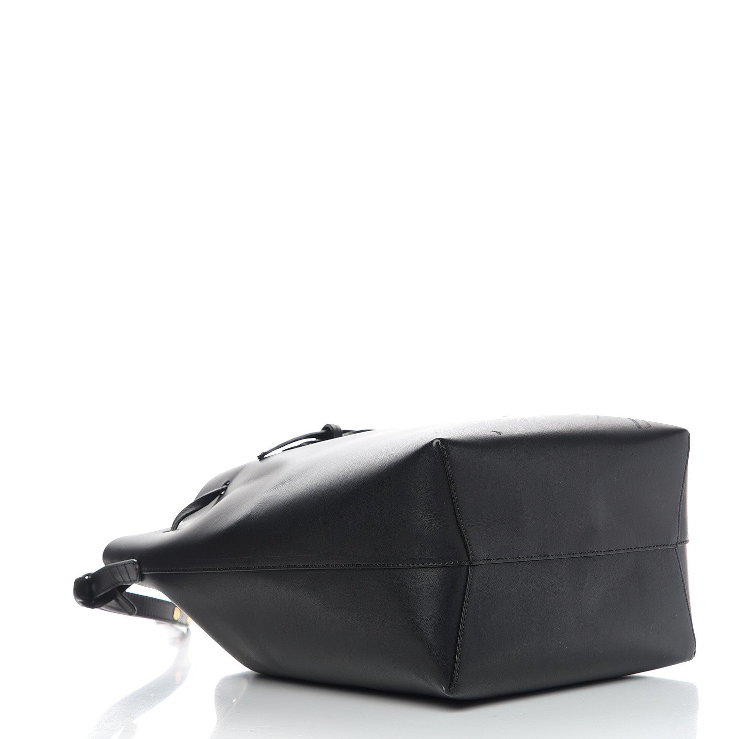 Mansur Gavriel Vegetable Tanned Calfskin Bucket Bag Black Flamma 3 of 11
