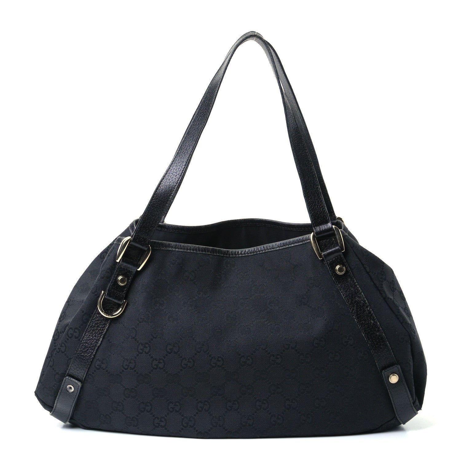 Gucci Monogram Medium Abbey Shoulder Bag Black 1 of 8