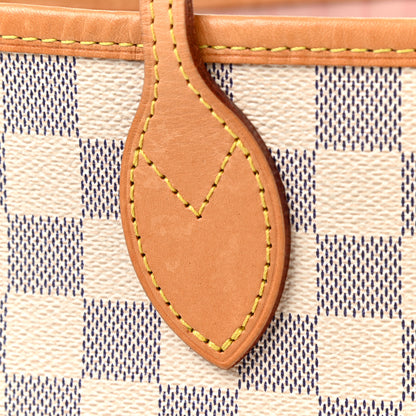 Louis Vuitton Damier Azur Neo Neverfull MM Rose Ballerine 19 of 22