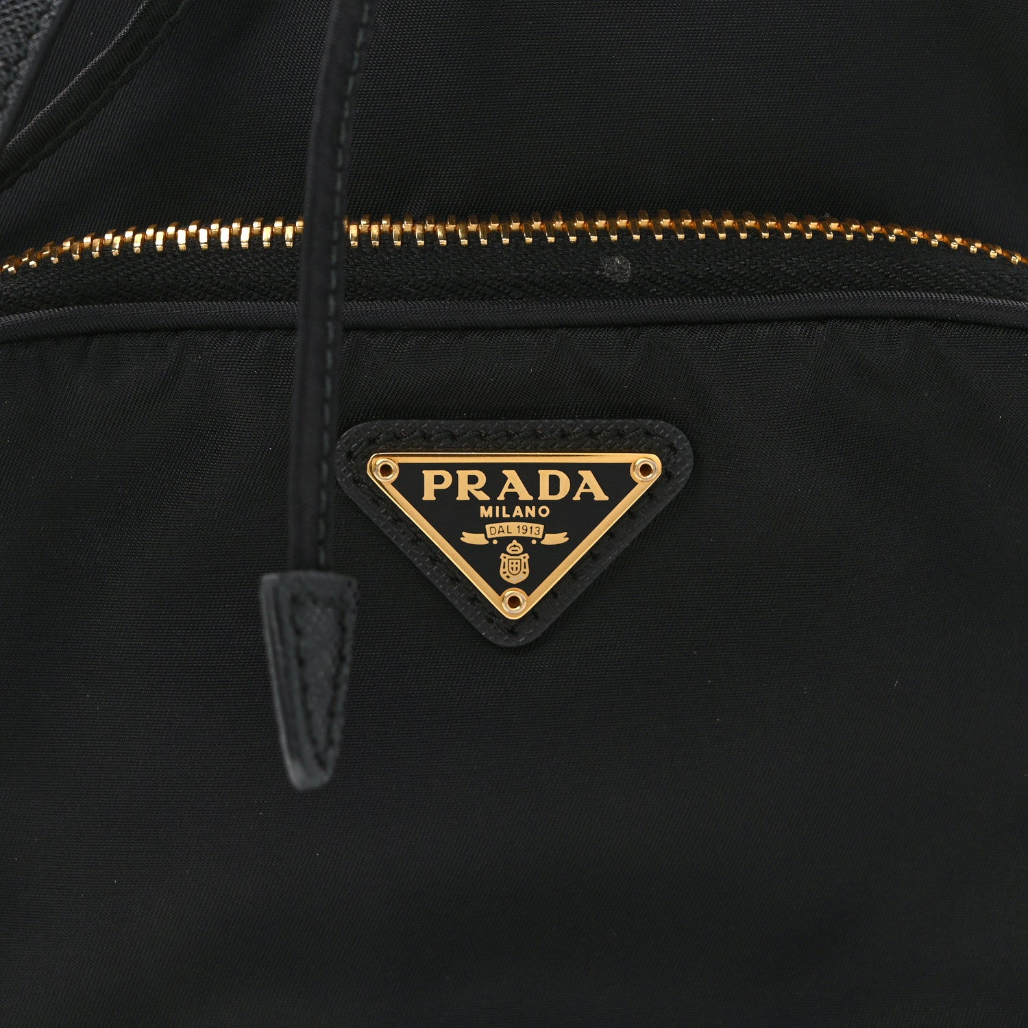 Prada Nylon Vela Saffiano Mini Bucket Crossbody Bag Black 7 of 11