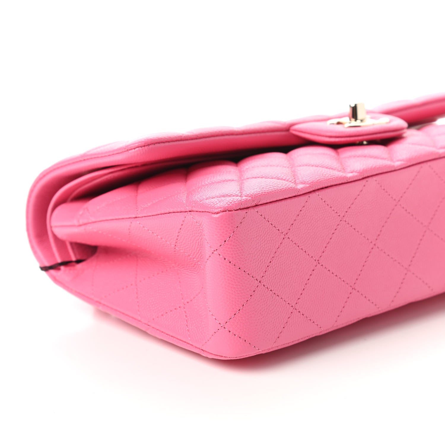Chanel Caviar Quilted Medium Double Flap Pink 6 of 11