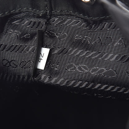 Prada Saffiano Tessuto Nylon Vela Bucket Wristlet Black 8 of 10