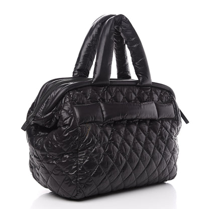 Chanel Nylon Coco Cocoon Bowler Black 2 of 13