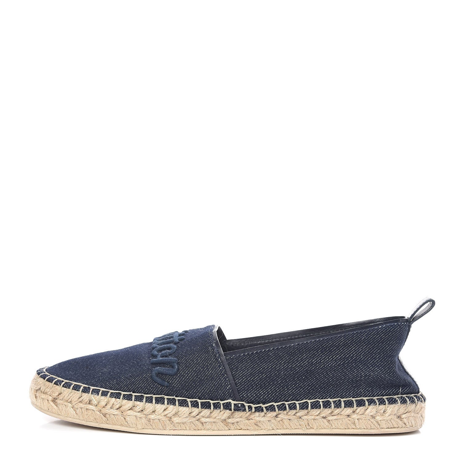 Louis Vuitton Canvas Waterfall Espadrille Flats 38 Marine 1 of 12