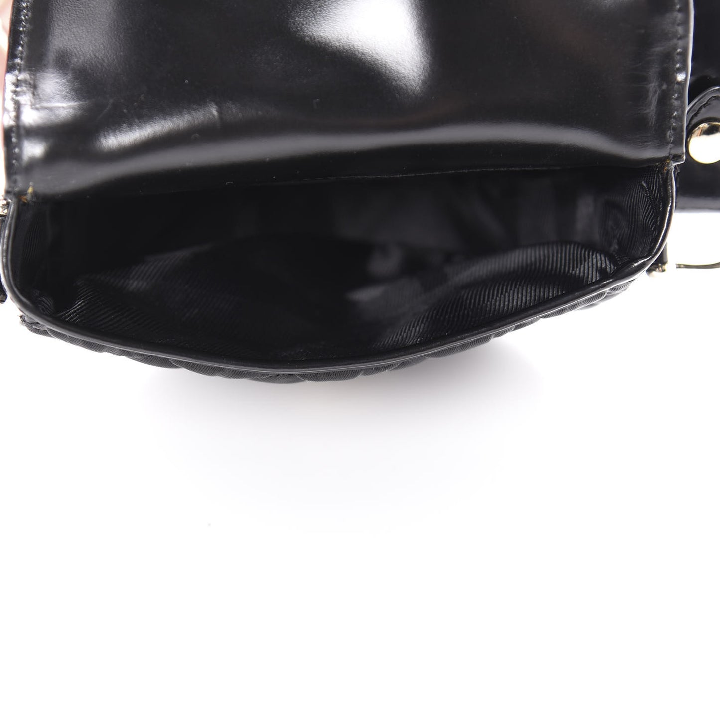 Nylon Quilted Crossbody Black