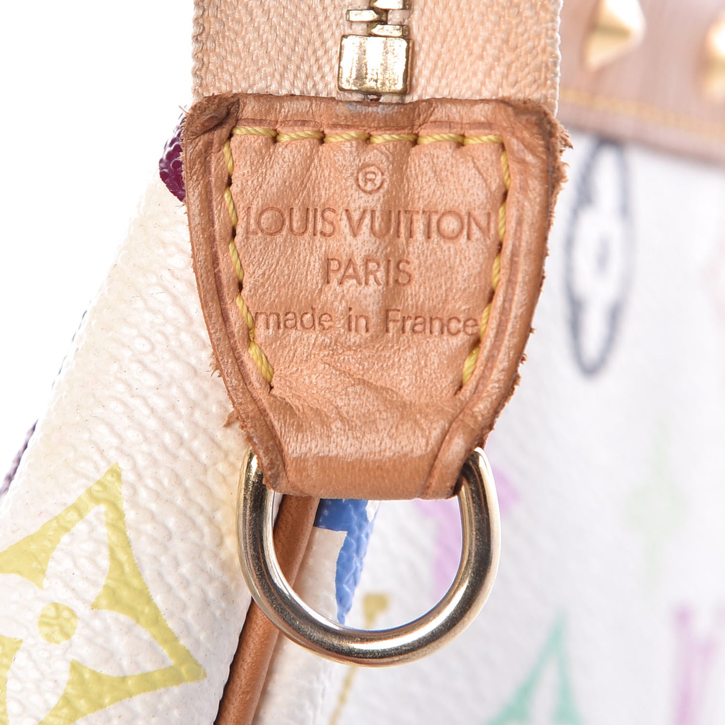 Monogram Multicolor Pochette Accessories White