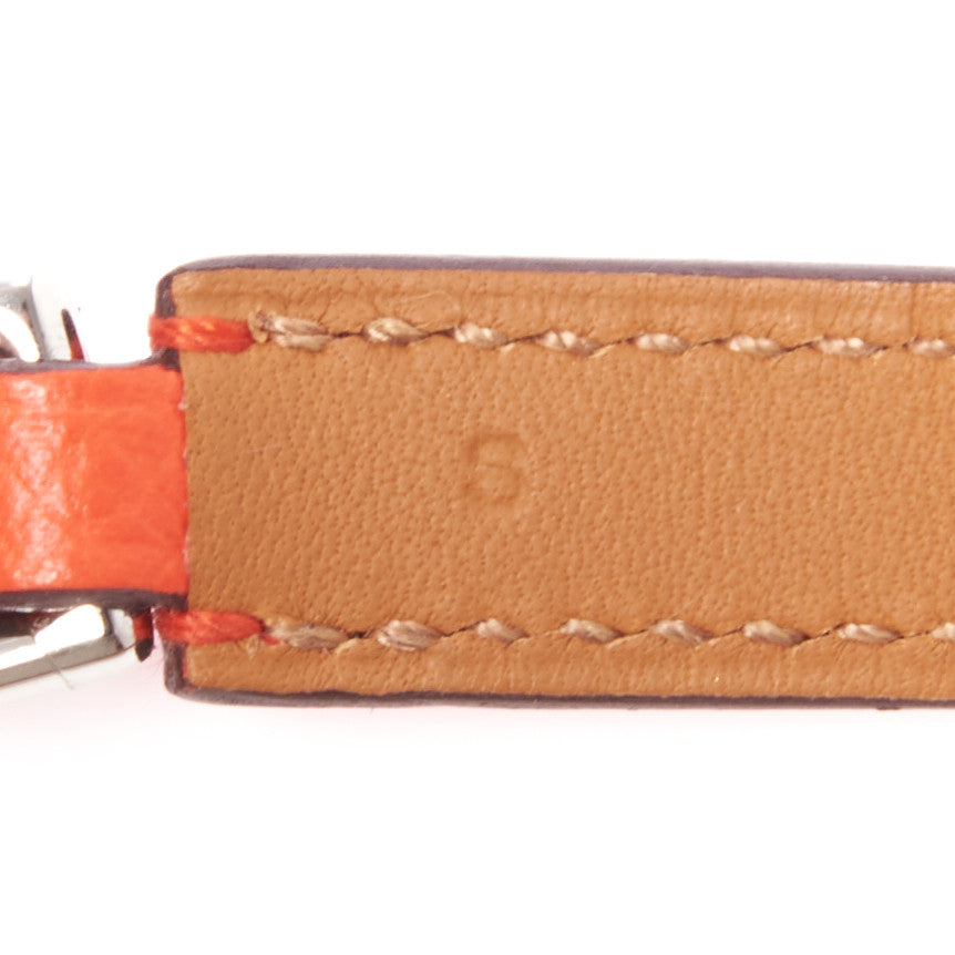 Hermes Epsom Rivale Double Tour Bracelet S Orange Poppy 5 of 7