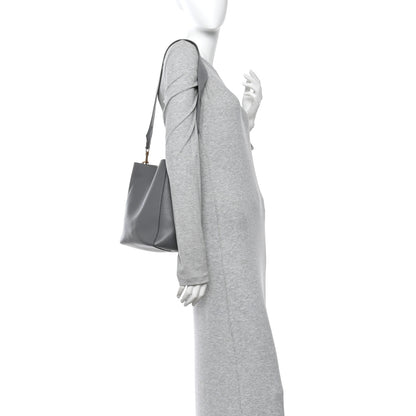 Celine Soft Grained Calfskin Small Sangle Bucket Bag Kohl 2 of 14