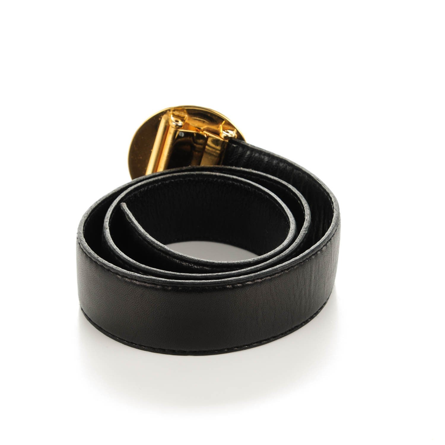 Chanel Lambskin CC Medallion Belt 85 34 Black 3 of 6