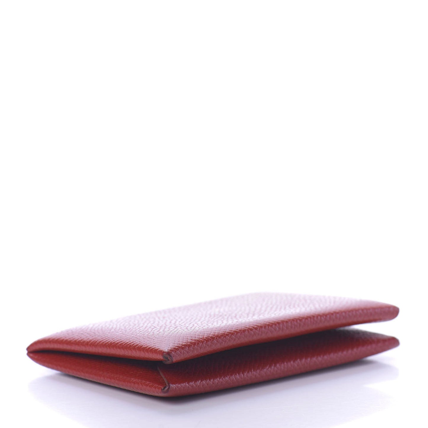 Epsom Calvi Card Case Rouge Garance