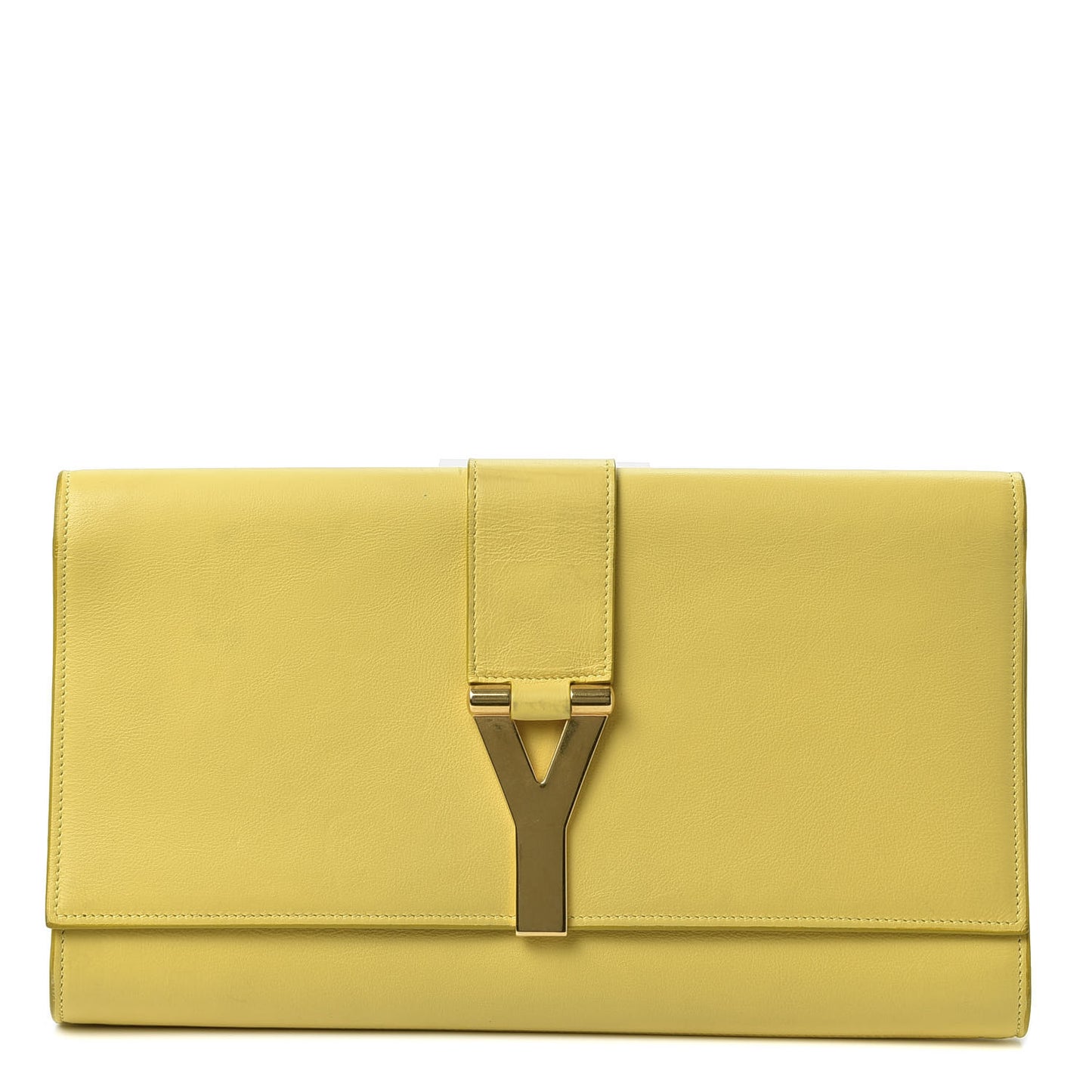 Calfskin Classic Y Ligne Clutch Soleil
