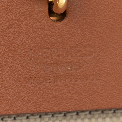 Hermes Vache Hunter Toile Herbag Zip 31 PM Trench Gold 7 of 15