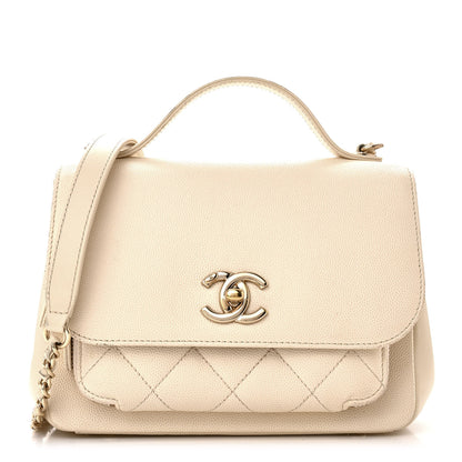 Chanel Caviar Quilted Small Business Affinity Flap White 1 of 12