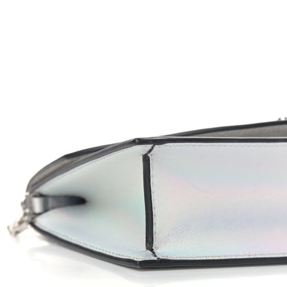 Christian Louboutin Iridescent Calfskin Loubi54 Crossbody Clutch Silver 8 of 11