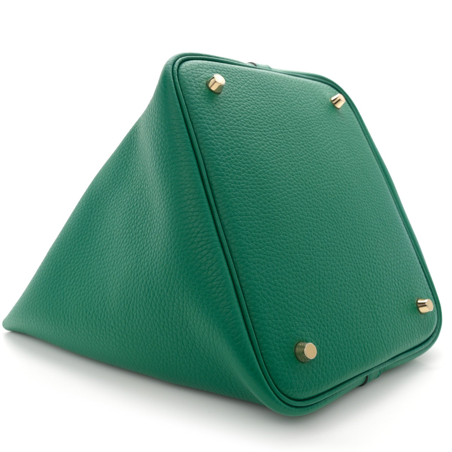 Hermes Taurillon Clemence Picotin Lock 22 MM Vert Jade 9 of 12