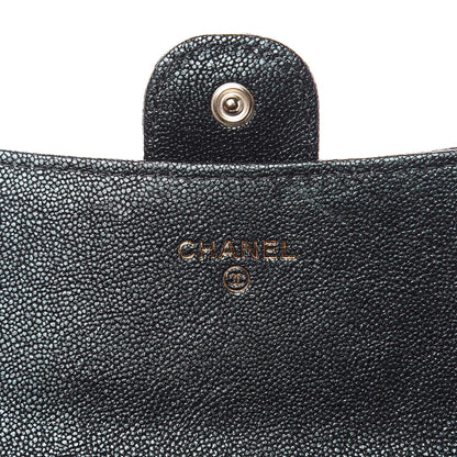 Chanel Iridescent Caviar Quilted Classic Clutch With Chain Black 6 of 11