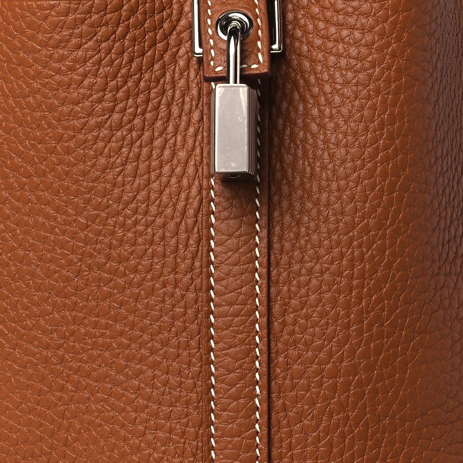 Hermes Taurillon Clemence Swift Eclat Picotin Lock 22 MM Gold Nata 8 of 10