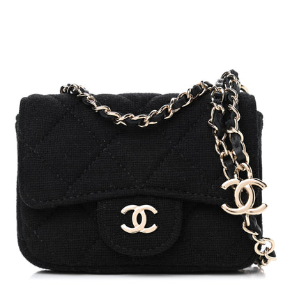 Chanel Jersey Quilted Belt Bag Black 1 of 4