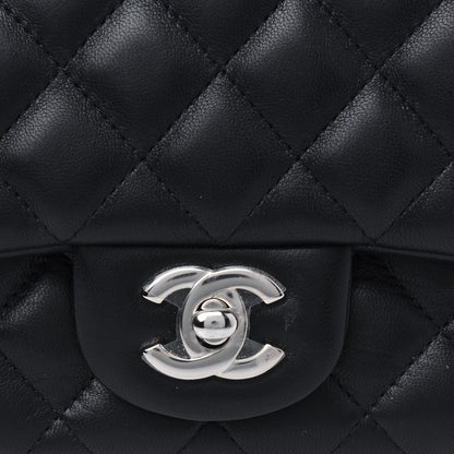 Chanel Lambskin Quilted Mini Square Flap Black 5 of 5