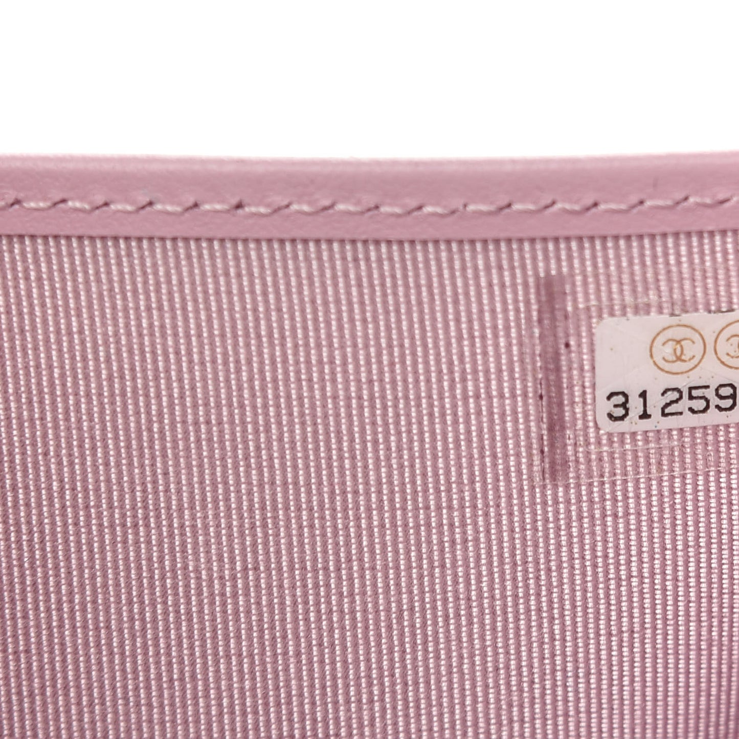 Caviar Quilted Compact Flap Wallet Light Pink