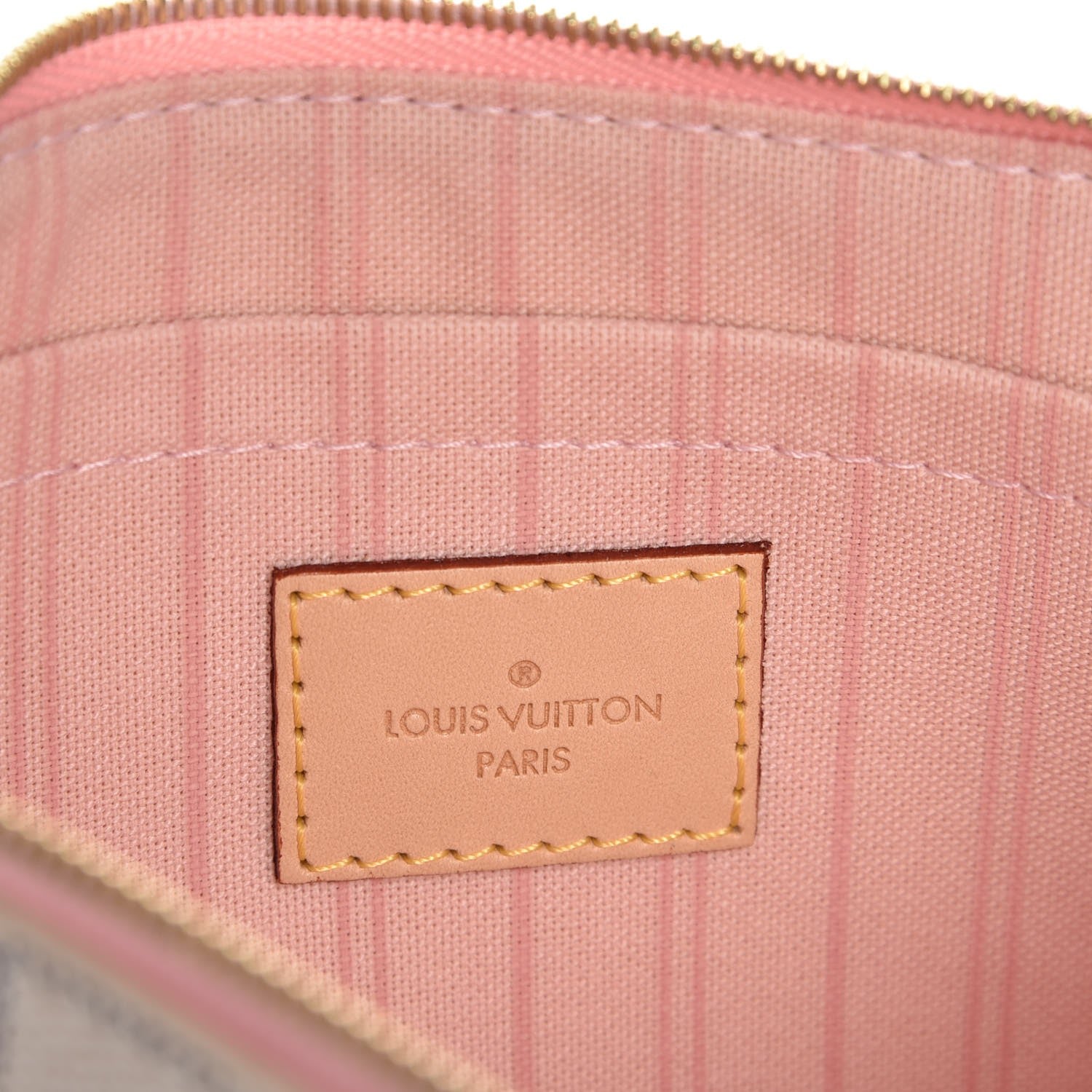 Louis Vuitton Damier Azur Neverfull MM GM Pochette Rose Ballerine 6 of 8