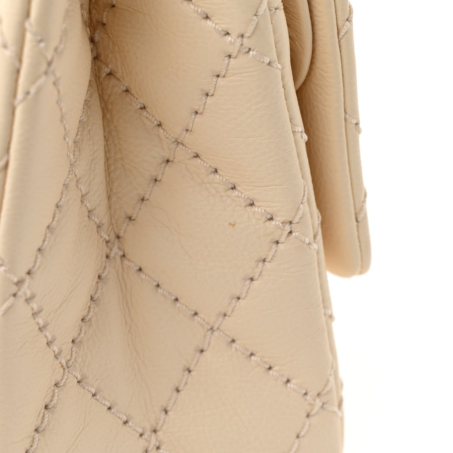 Aged Calfskin Quilted 2.55 Reissue 226 Flap Ivory