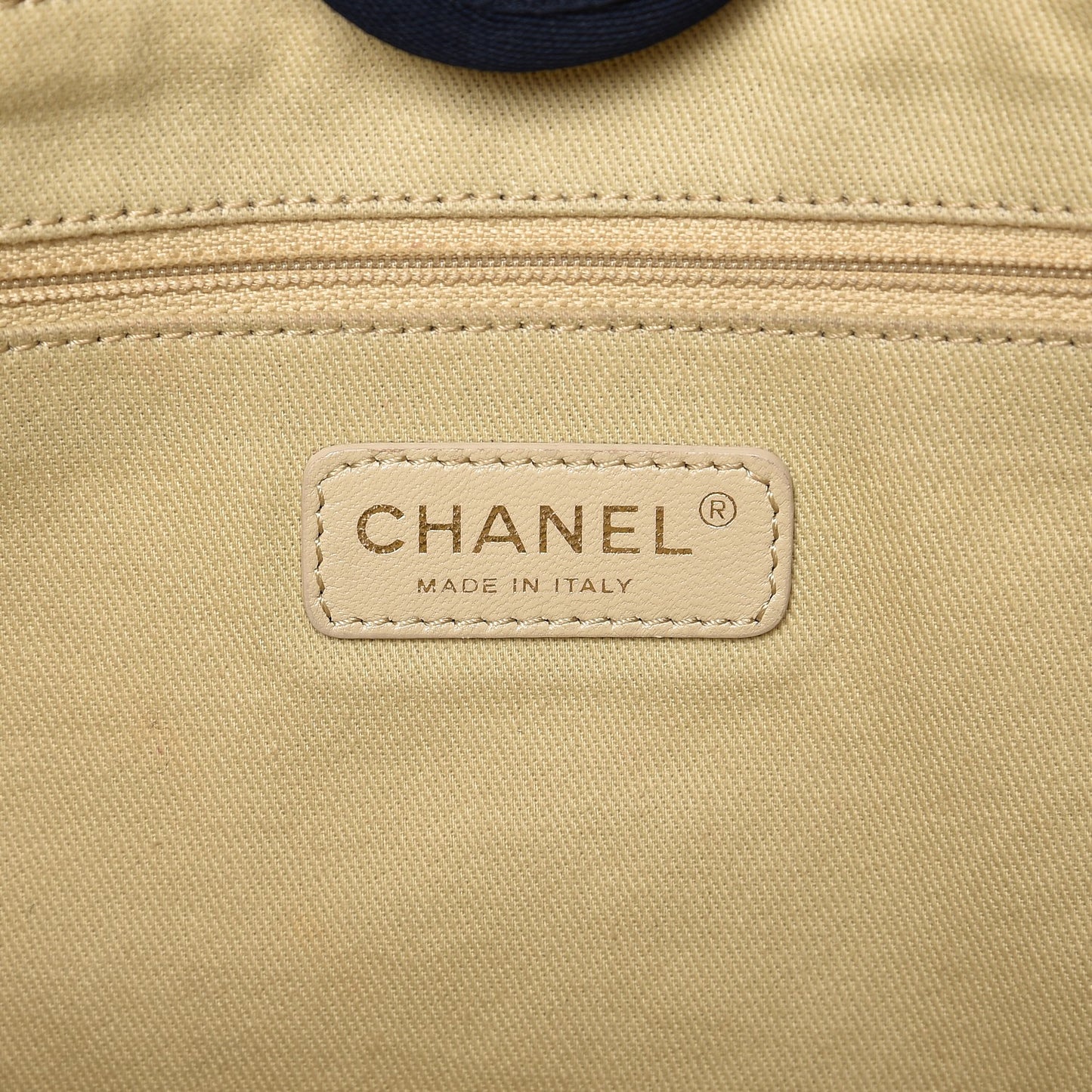 Canvas Small Deauville Tote Dark Blue