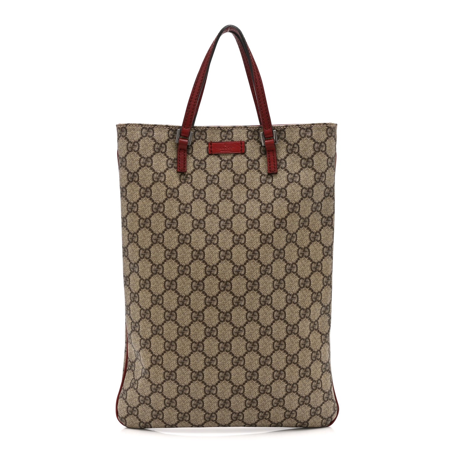 GG Plus Monogram Vertical Tote Red