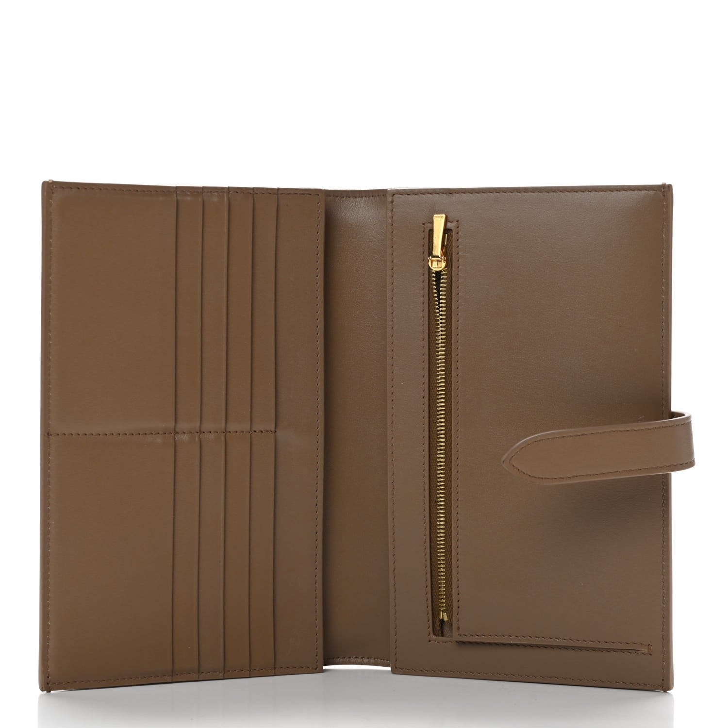 Celine Grained Calfskin Large Multifunction Strap Wallet Taupe 5 of 9