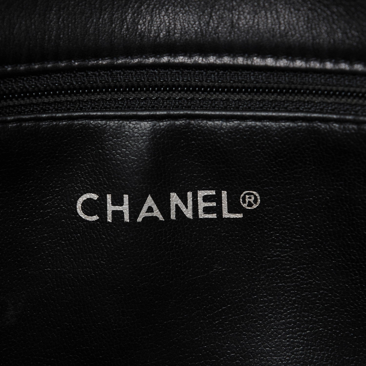 Chanel Lambskin Shopping Tote Navy 6 of 10