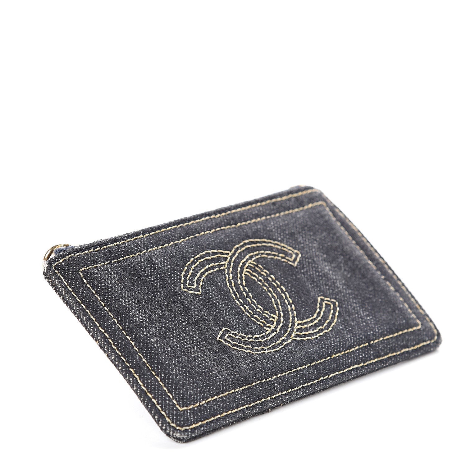 Chanel Denim CC Pouch Blue 3 of 6